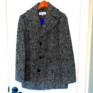 Calvin Klein coat black and white